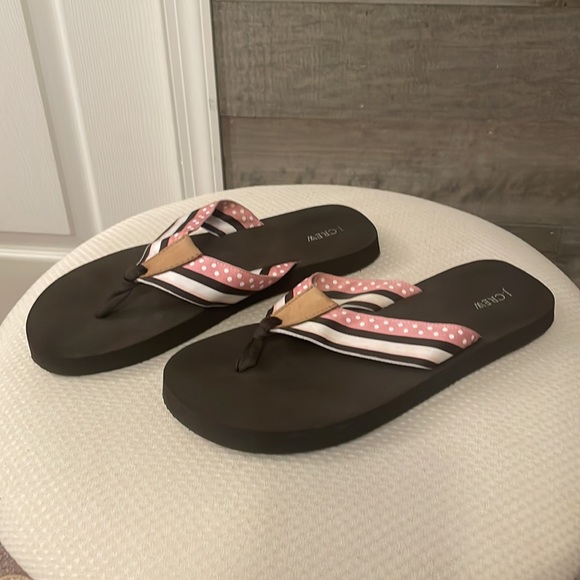 J.Crew Size 8 Flip Flops - Picture 3 of 6